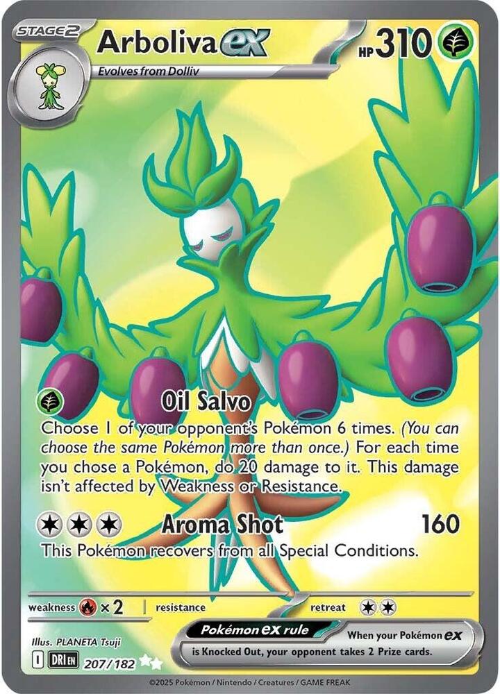 Arboliva ex Holo Ultra Rare SV10: Destined Rivals 207/182 NM
