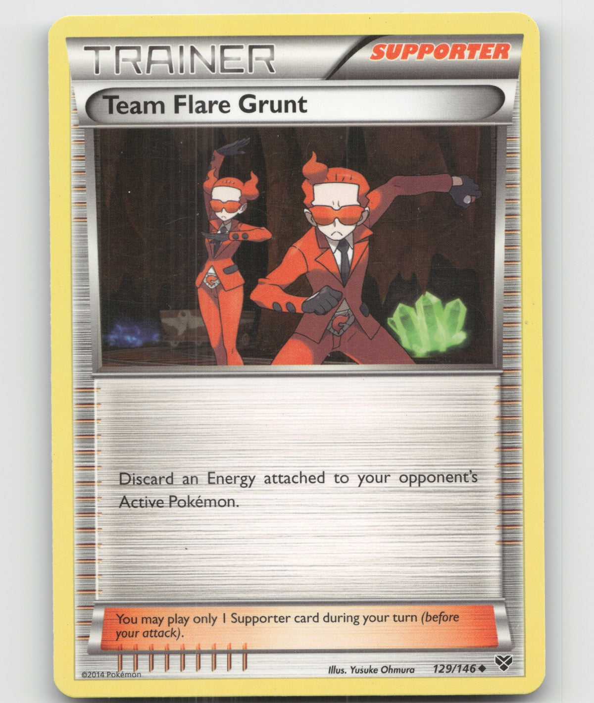 Team Flare Grunt Uncommon XY Base Set 129/146 LP