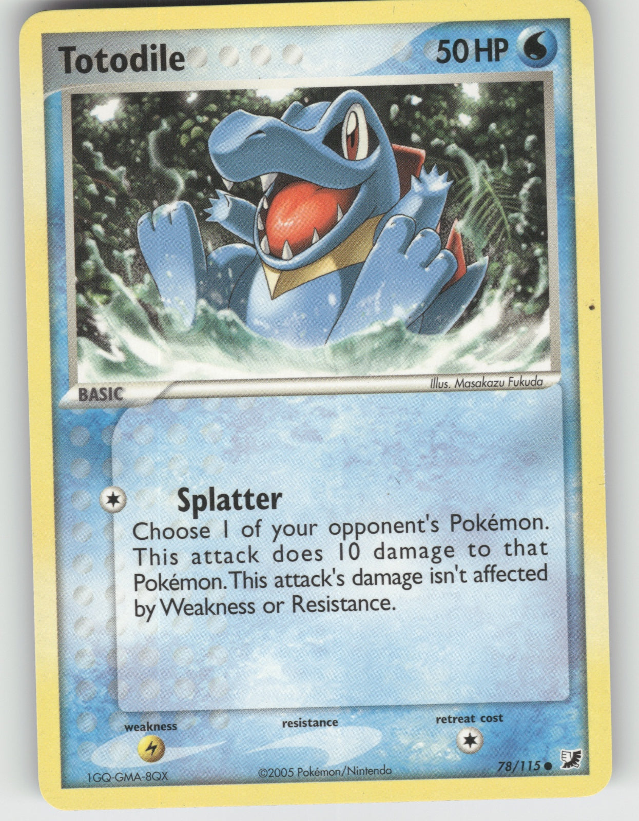 Totodile Common EX Unseen Forces 78/115 NM