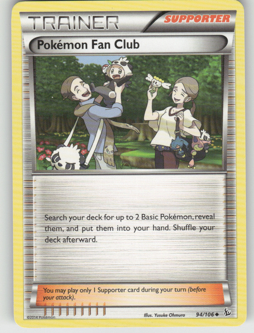 Pokemon Fan Club Uncommon XY - Flashfire 94/106 NM