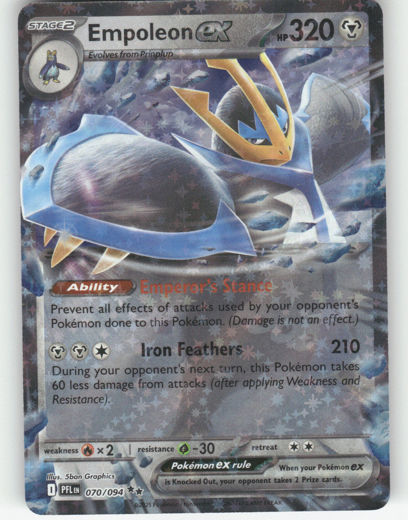 Empoleon ex Holo Double Rare ME02: Phantasmal Flames 070/094 NM