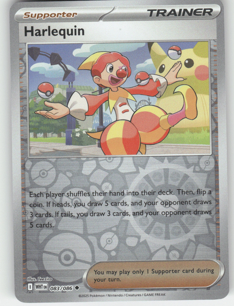 Harlequin Reverse Holo Uncommon SV: White Flare 083/086 NM