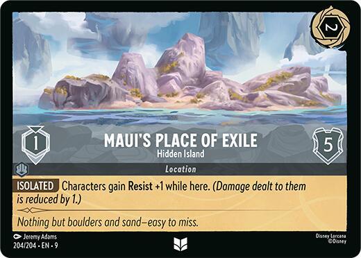 Maui's Place of Exile - Hidden Island Uncommon Fabled 204/204 NM