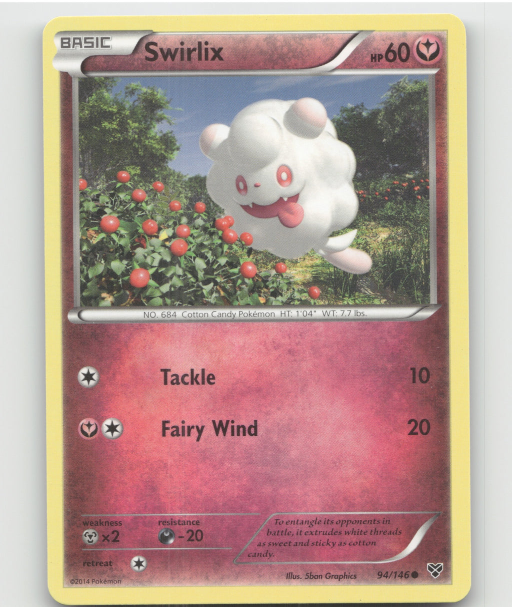 Swirlix Common XY Base Set 94/146 LP