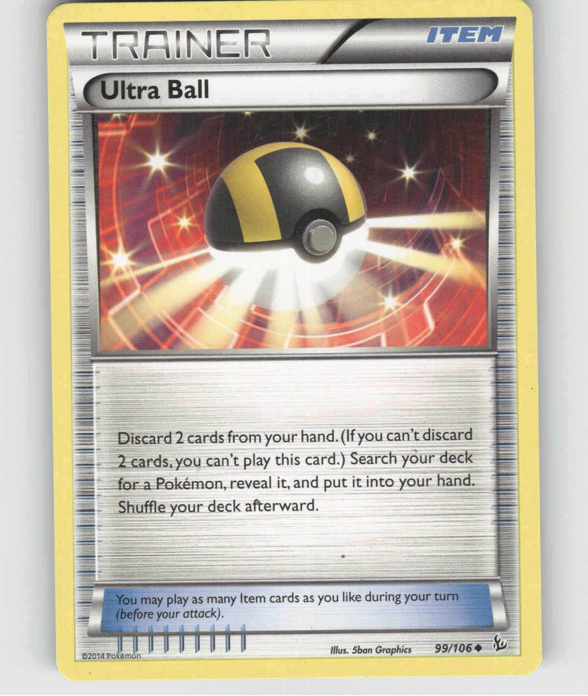 Ultra Ball Uncommon XY - Flashfire 99/106 NM
