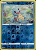 Squirtle Reverse Holo Common Pokemon GO 015/078 NM