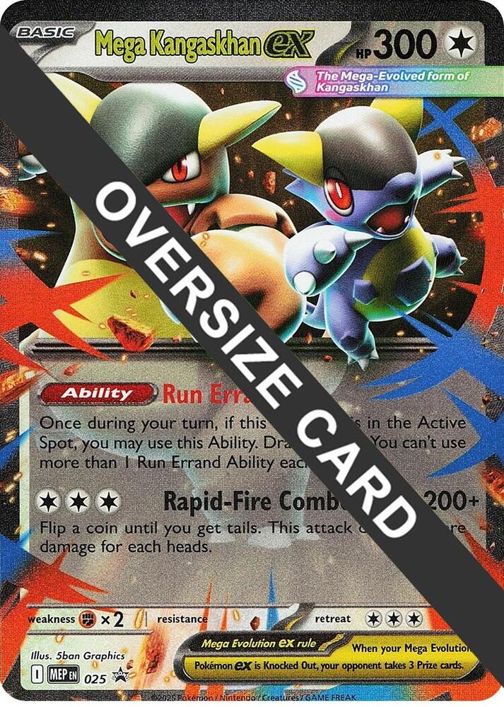 Mega Kangaskhan ex Holo Promo Jumbo Cards 025 NM