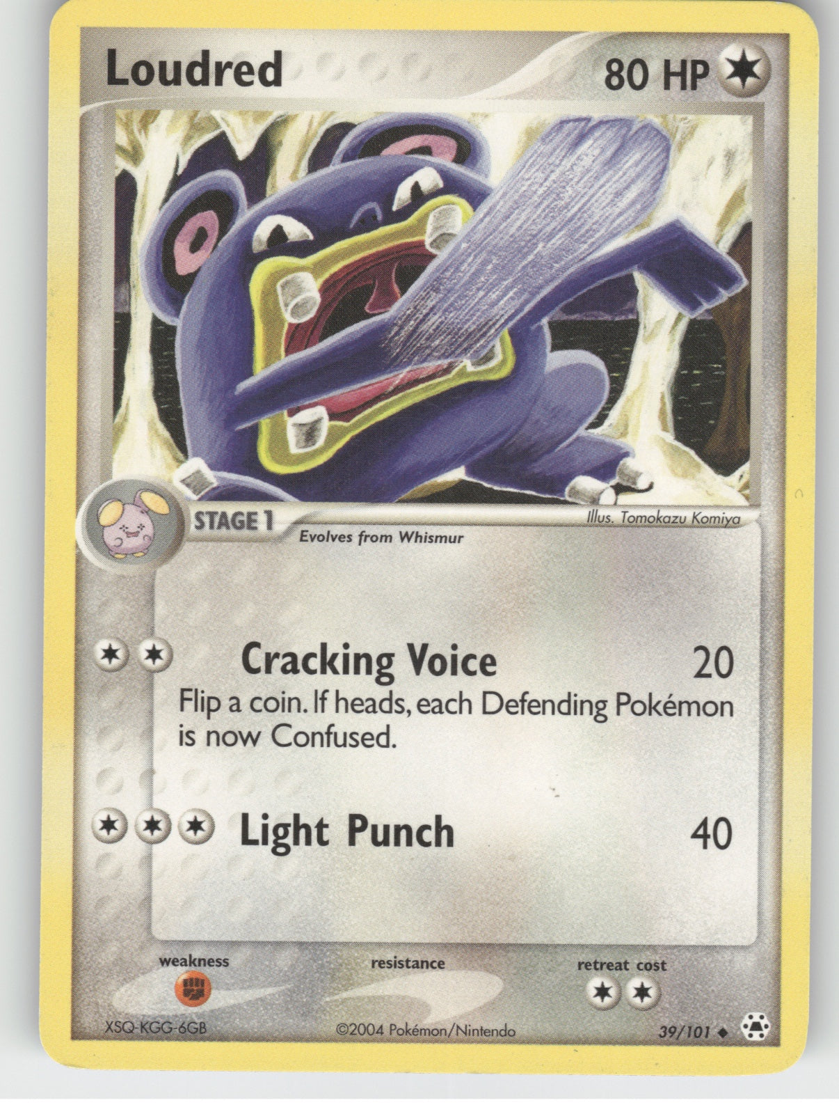 Loudred Uncommon EX Hidden Legends 39/101 NM