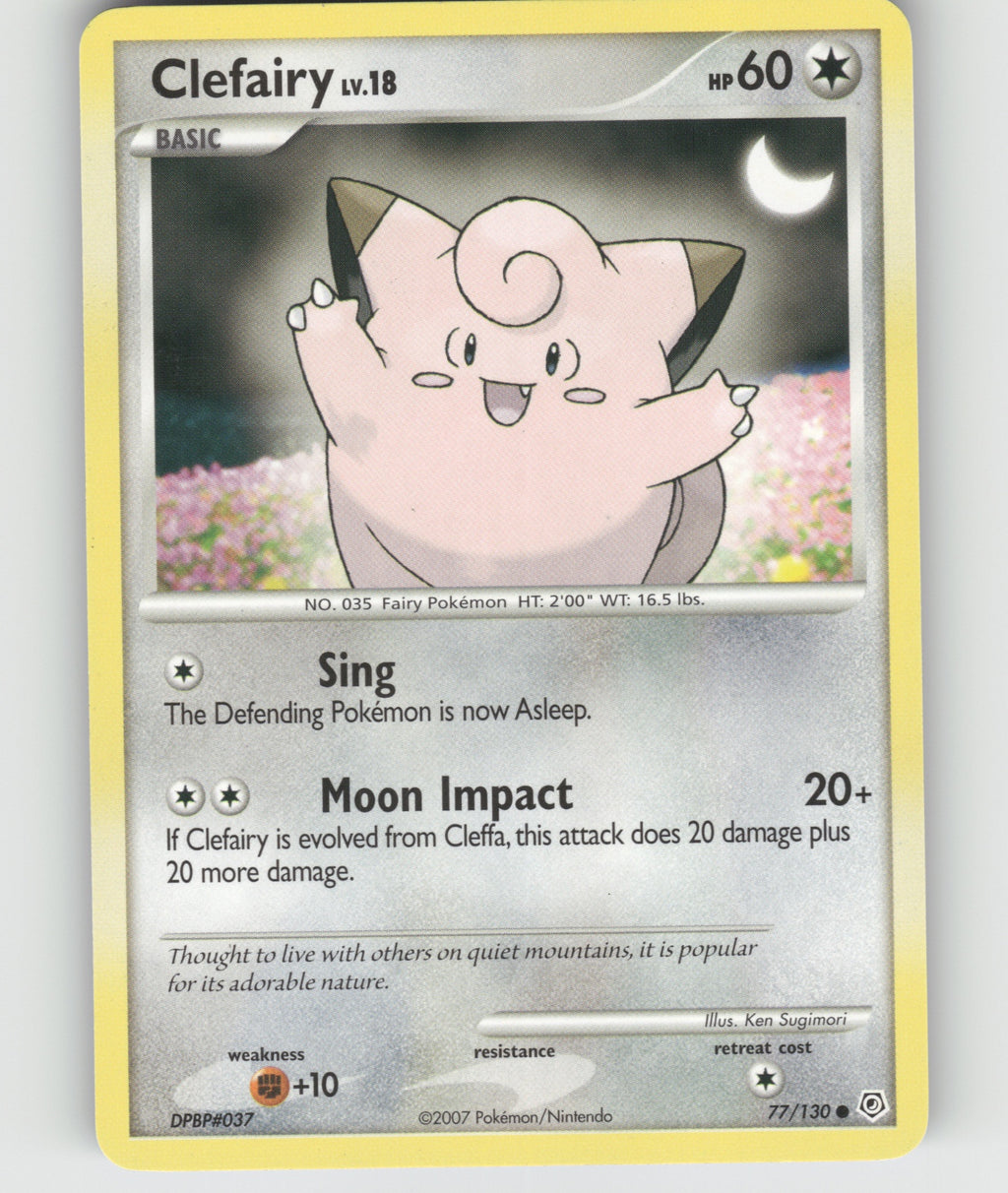 Clefairy Common Diamond and Pearl 77/130 NM