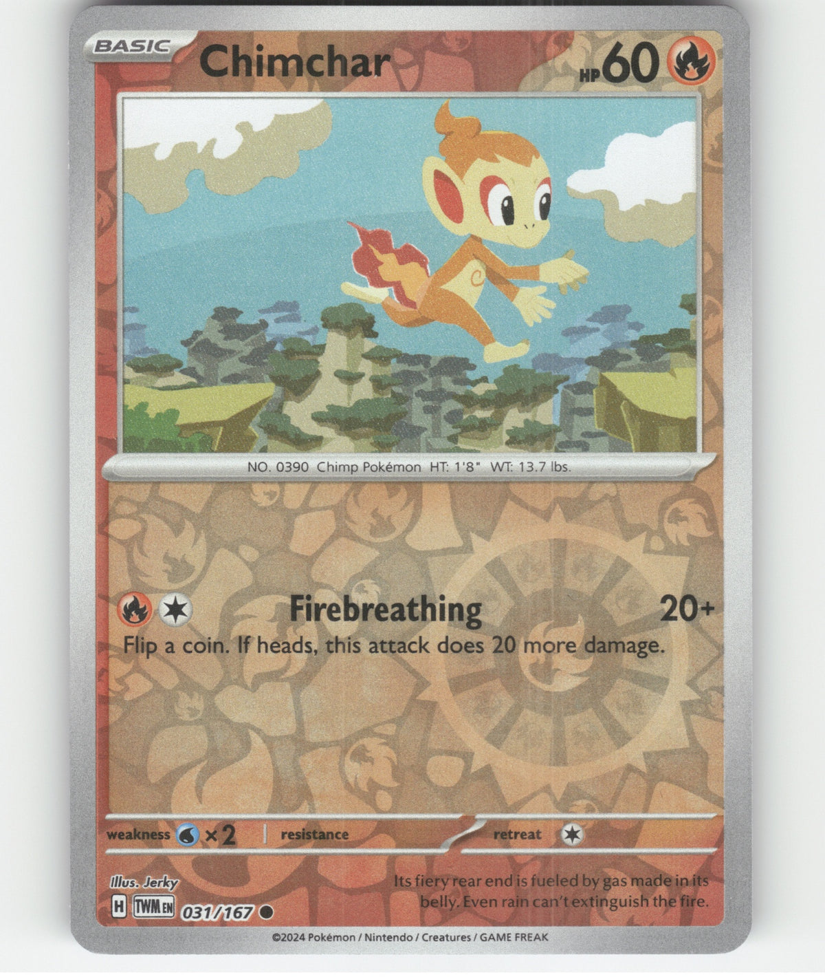 Chimchar Common SV06: Twilight Masquerade 031/167 NM