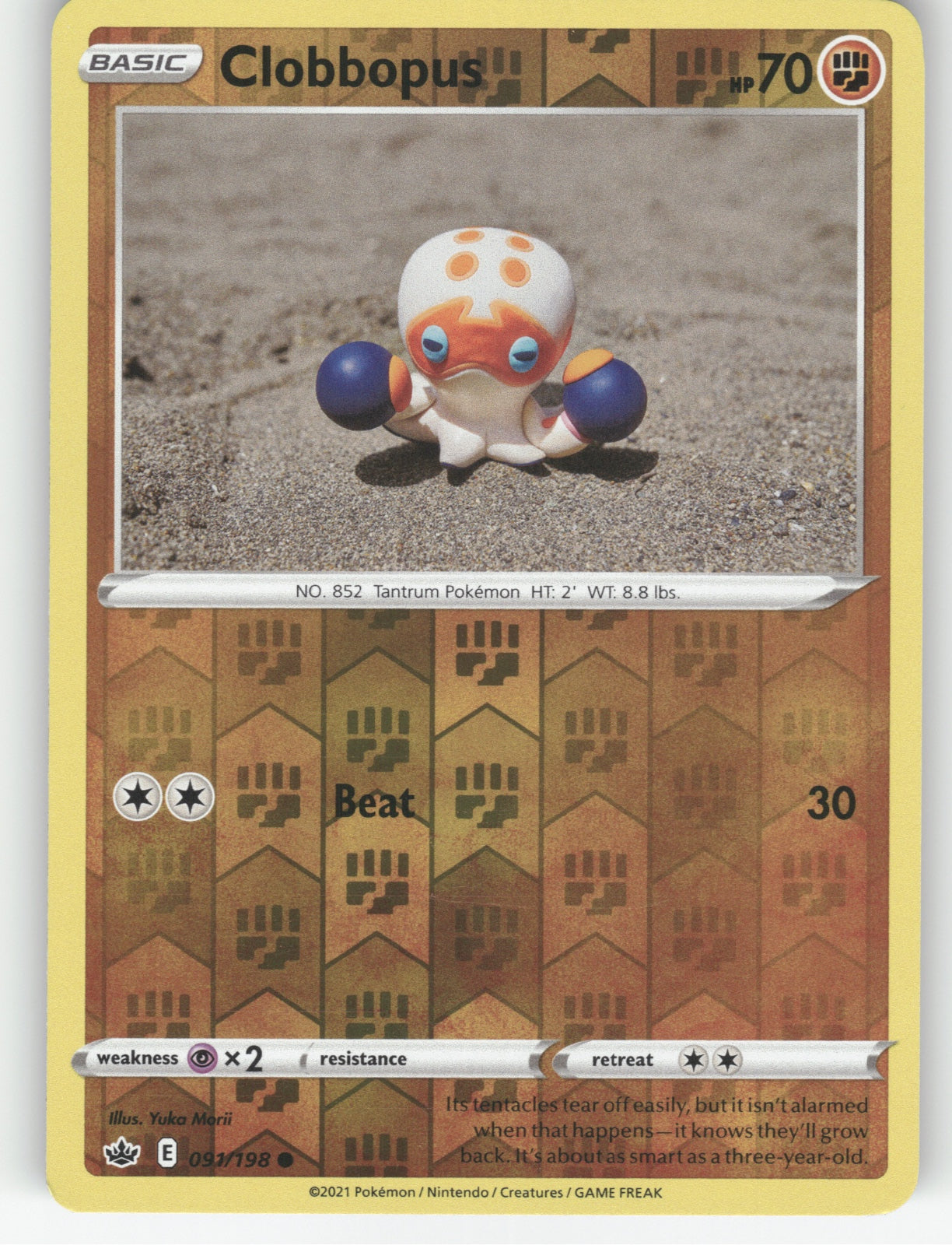Clobbopus Reverse Holo Common SWSH06: Chilling Reign 091/198 NM