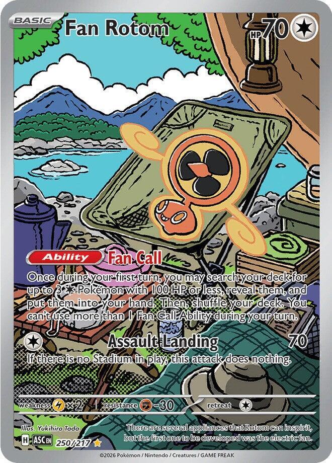 Fan Rotom Holo Illustration Rare ME: Ascended Heroes 250/217 NM
