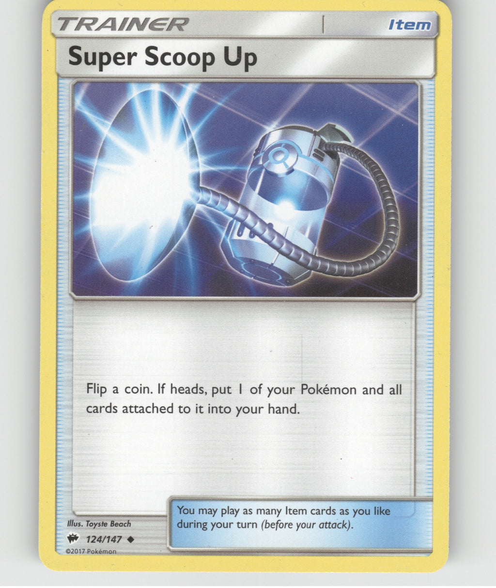 Super Scoop Up Uncommon SM - Burning Shadows 124/147 NM