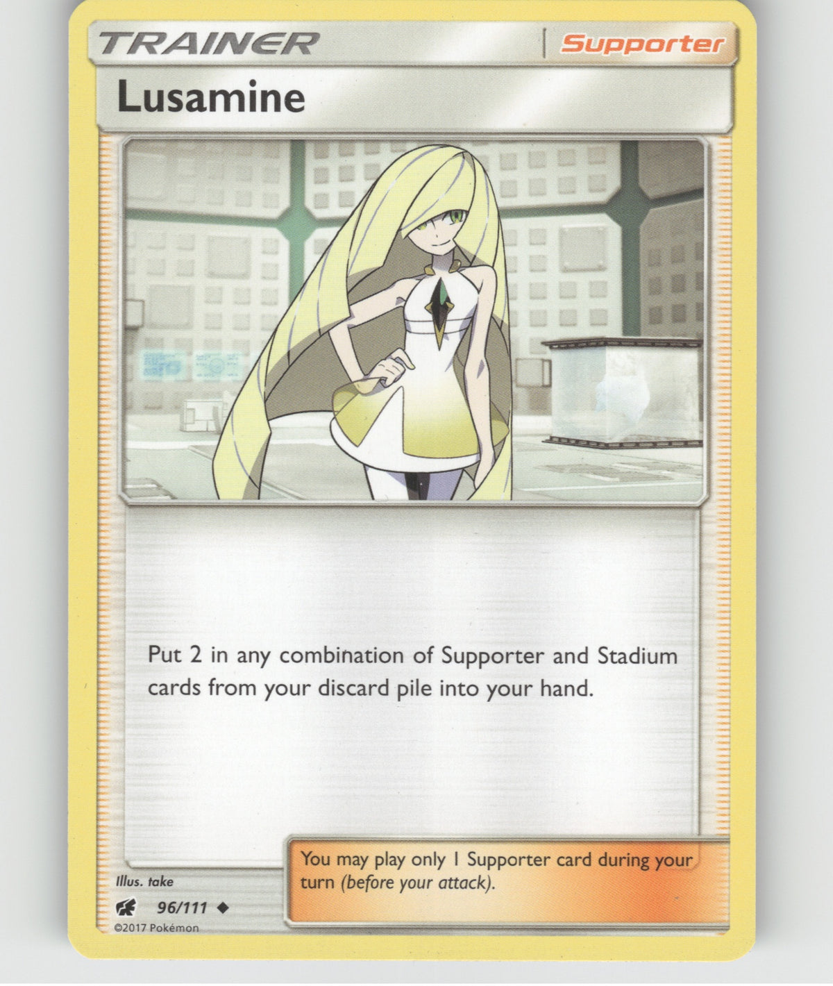 Lusamine Uncommon SM - Crimson Invasion 96/111 NM