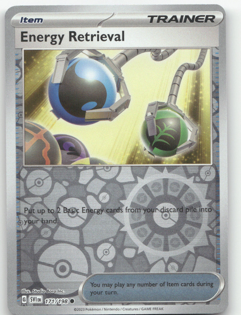 Energy Retrieval Reverse Holo Common SV01: Scarlet & Violet Base Set 171/198 NM