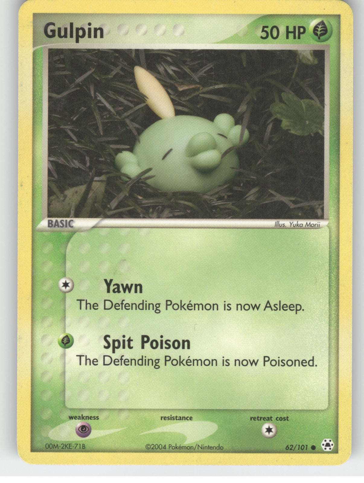 Gulpin Common EX Hidden Legends 62/101 NM