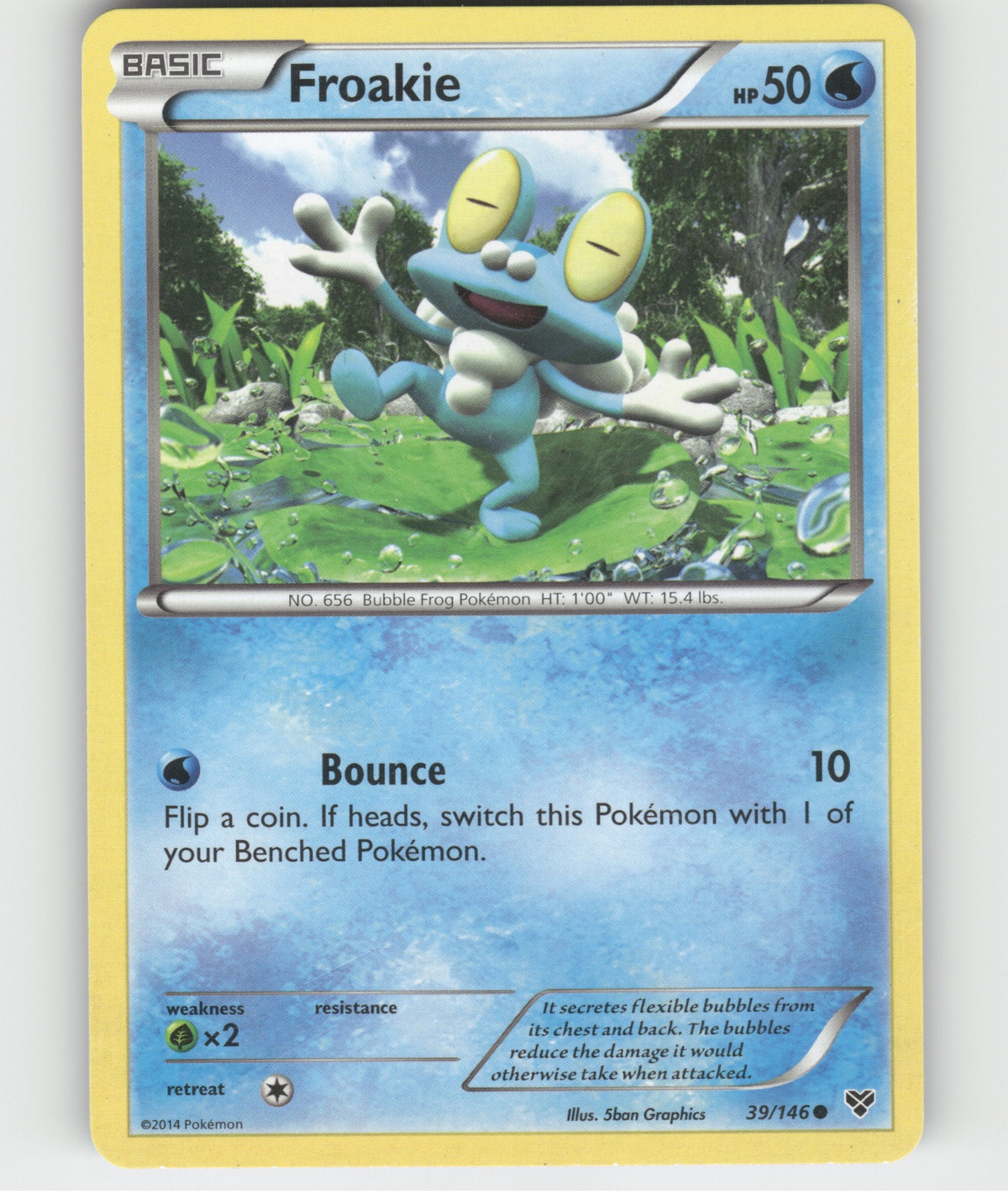 Froakie Common XY Base Set 39/146 LP