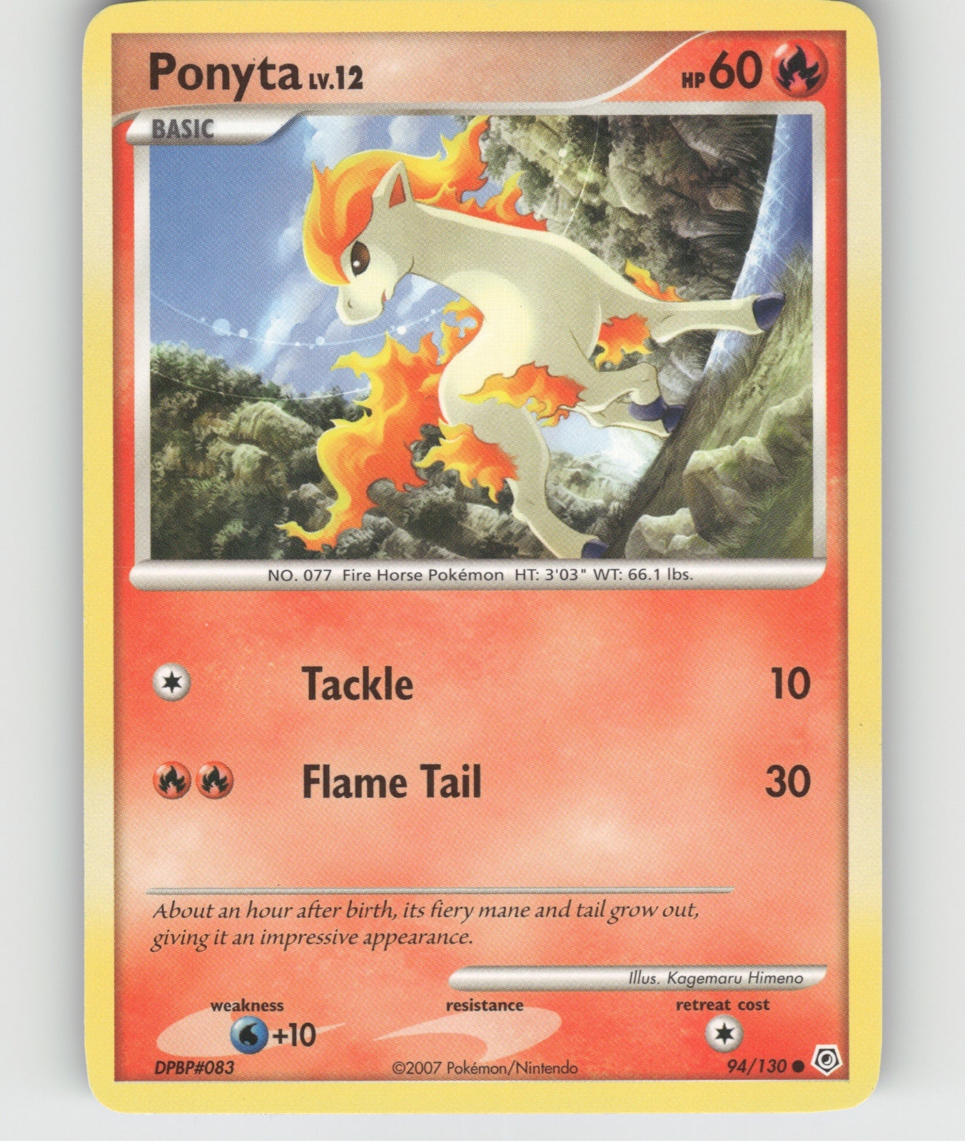 Ponyta Common Diamond and Pearl 94/130 NM