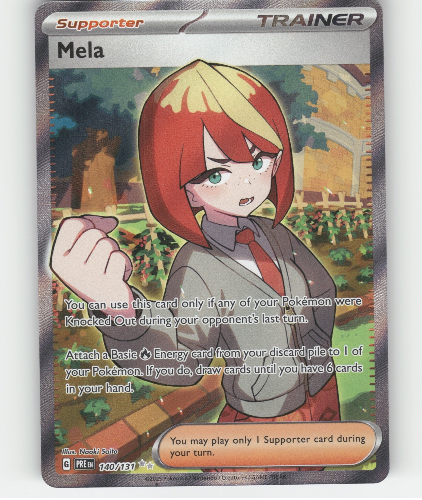 Mela Holo Ultra Rare SV: Prismatic Evolutions 140/131 NM