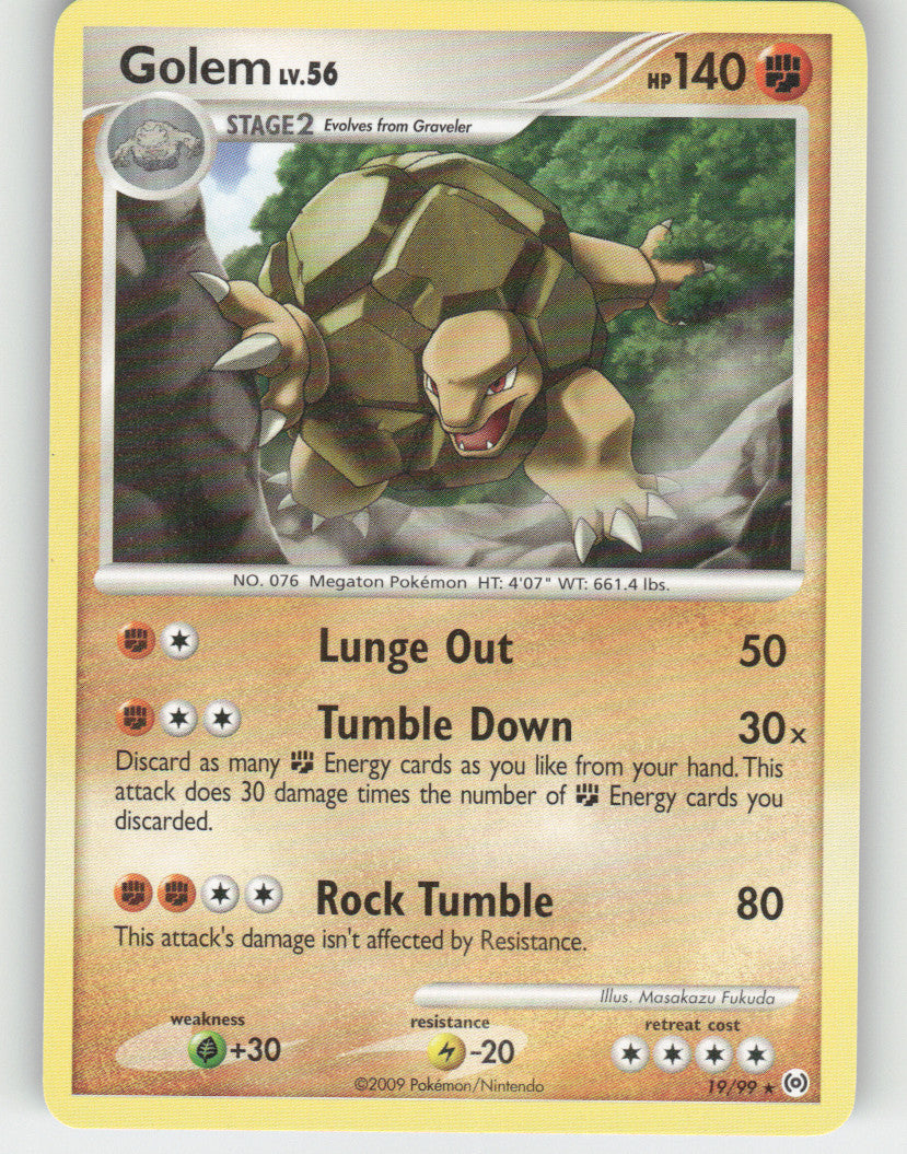 Golem Rare Arceus 19/99 NM