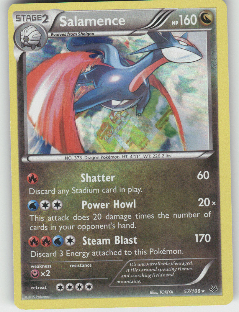 Salamence Holo Rare XY - Roaring Skies 57/108 NM