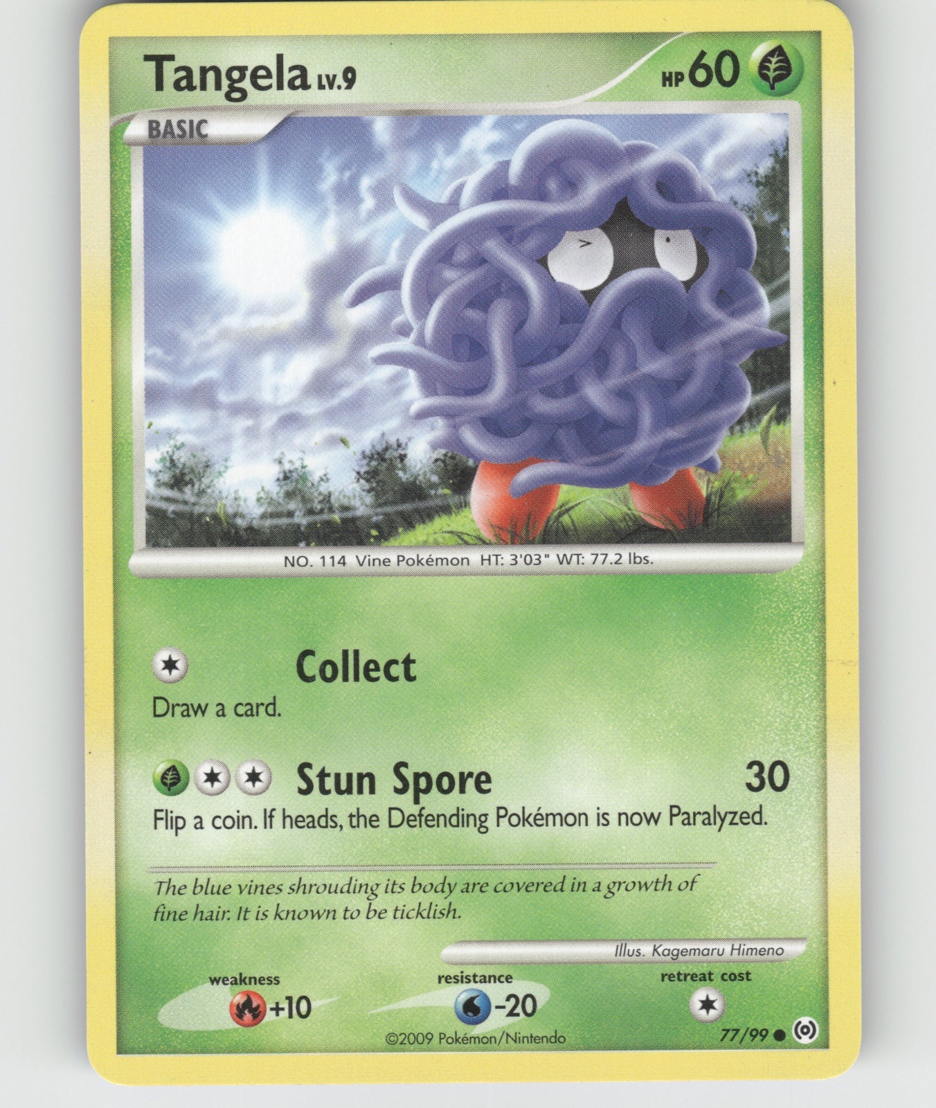 Tangela (77) Common Arceus 77/99 NM