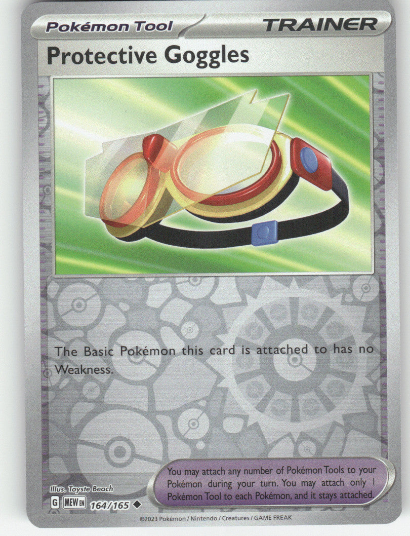 Protective Goggles Reverse Holo Uncommon SV: Scarlet & Violet 151 164/165 NM