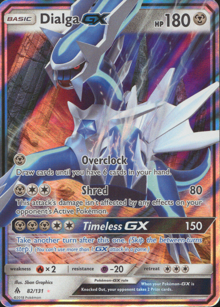 Dialga GX Holo Ultra Rare SM - Forbidden Light 82/131 NM