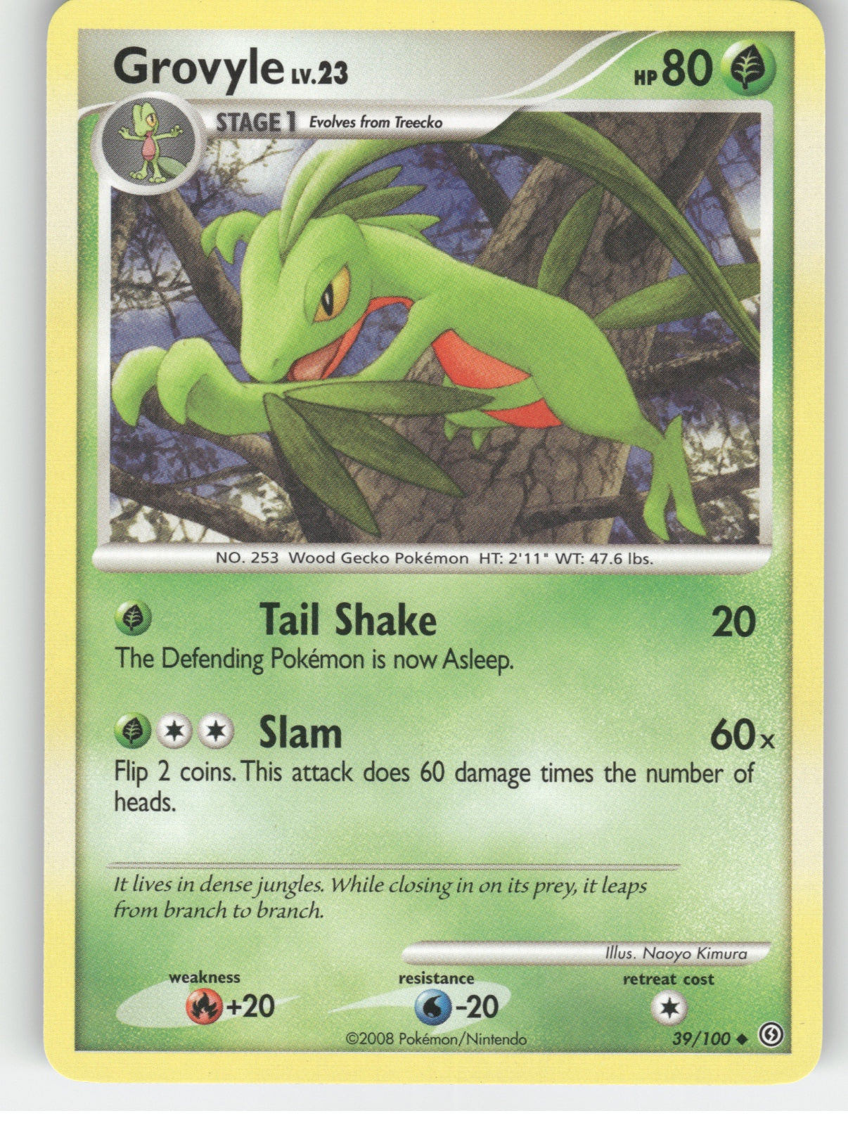 Grovyle Uncommon Stormfront 39/100 NM