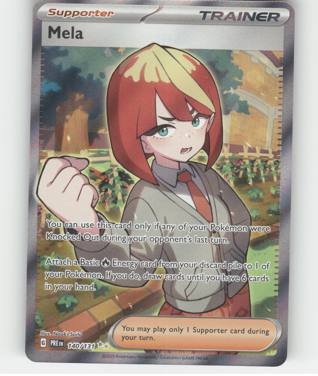 Mela Holo Ultra Rare SV: Prismatic Evolutions 140/131 NM