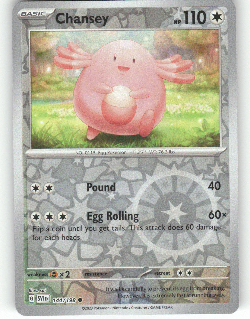 Chansey Reverse Holo Common SV01: Scarlet & Violet Base Set 144/198 NM