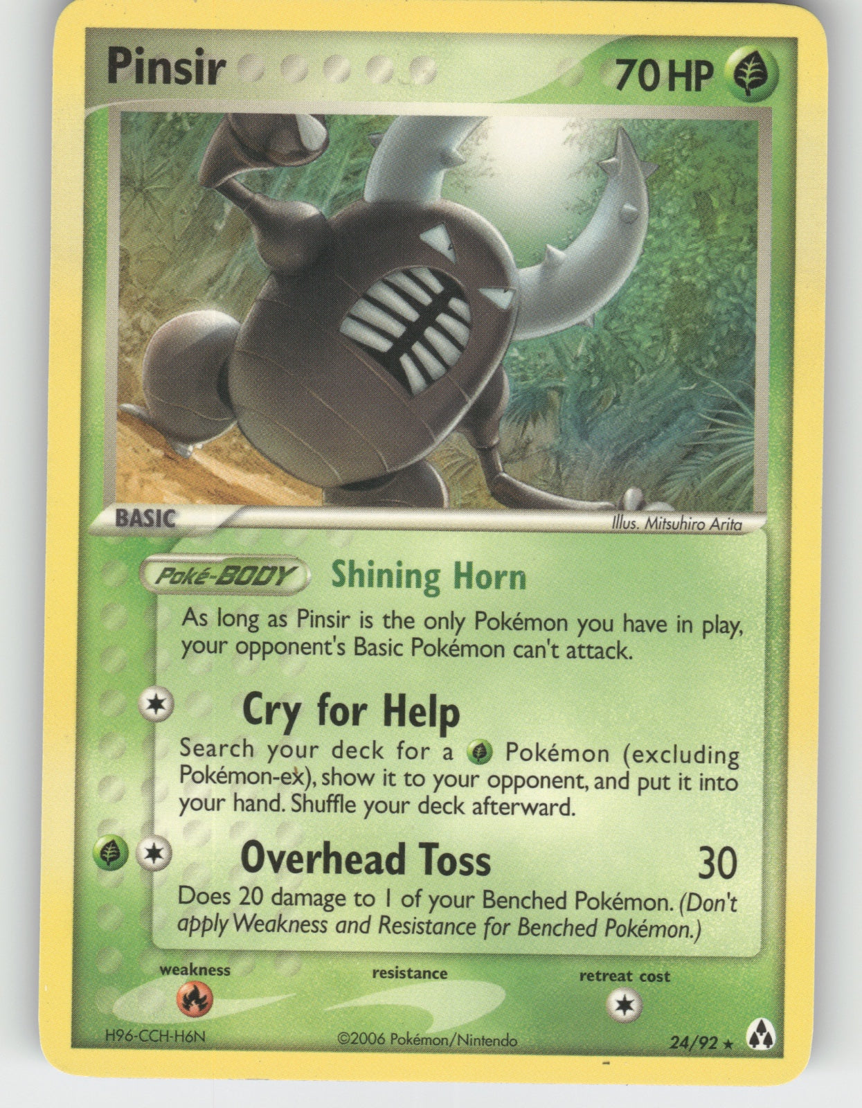 Pinsir Rare EX Legend Maker 24/92 NM
