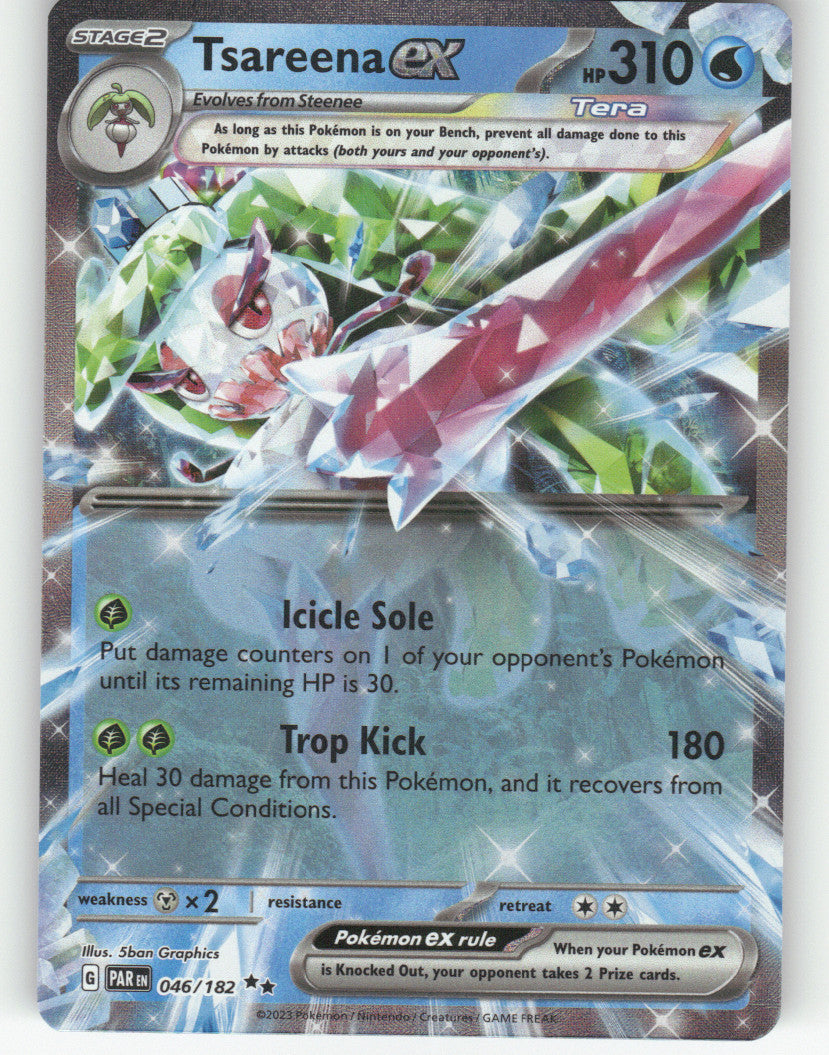 Tsareena ex Holo Double Rare SV04: Paradox Rift 046/182 NM