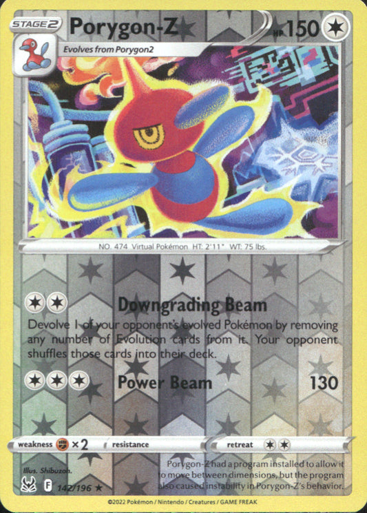 Porygon-Z Reverse Holo Rare SWSH11: Lost Origin 142/196 NM