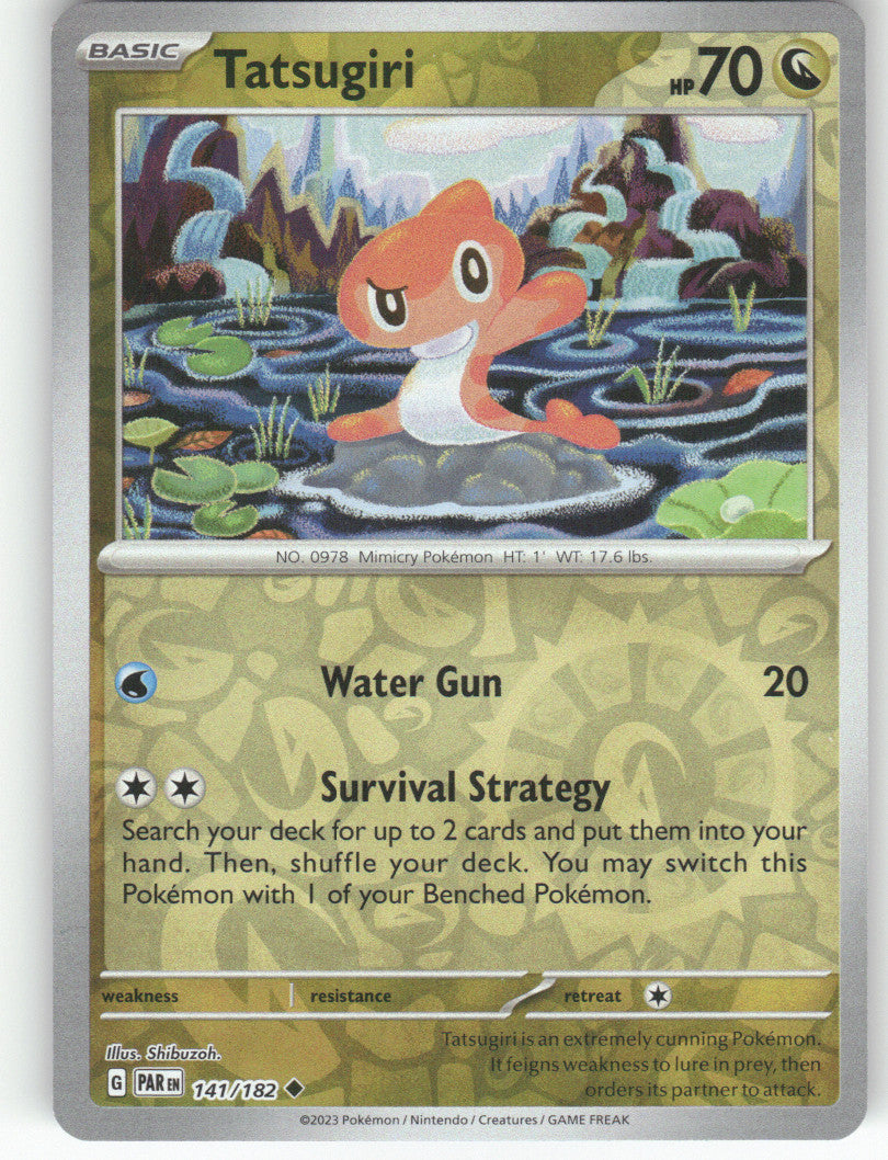Tatsugiri Reverse Holo Uncommon SV04: Paradox Rift 141/182 NM