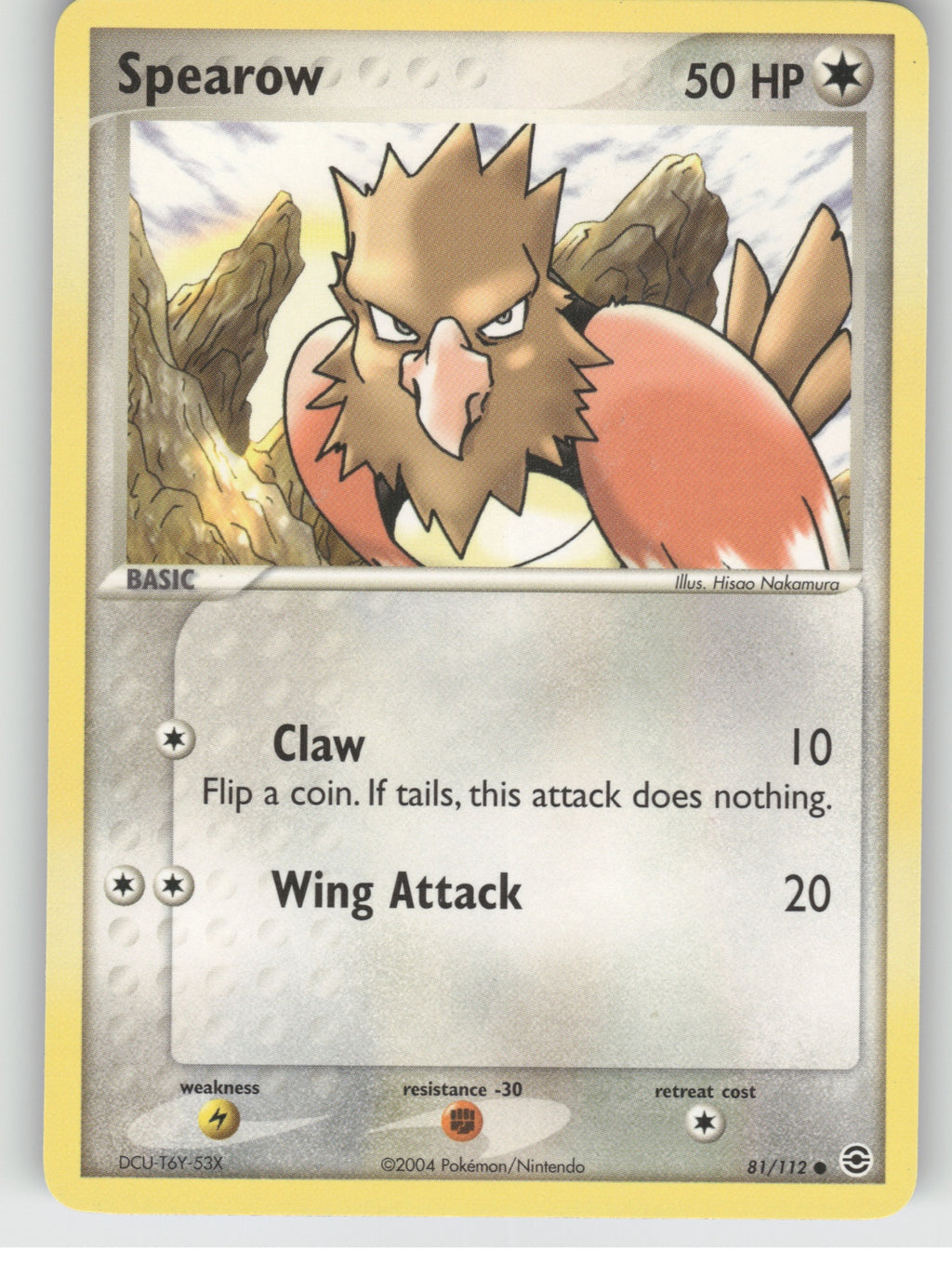 Spearow Common EX FireRed & LeafGreen 81/112 NM