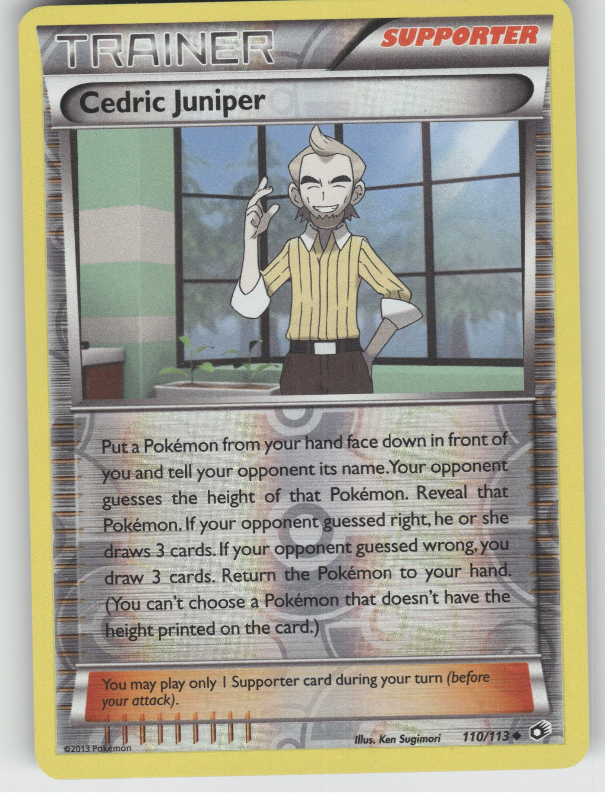 Cedric Juniper Reverse Holo Uncommon Legendary Treasures 110/113 NM