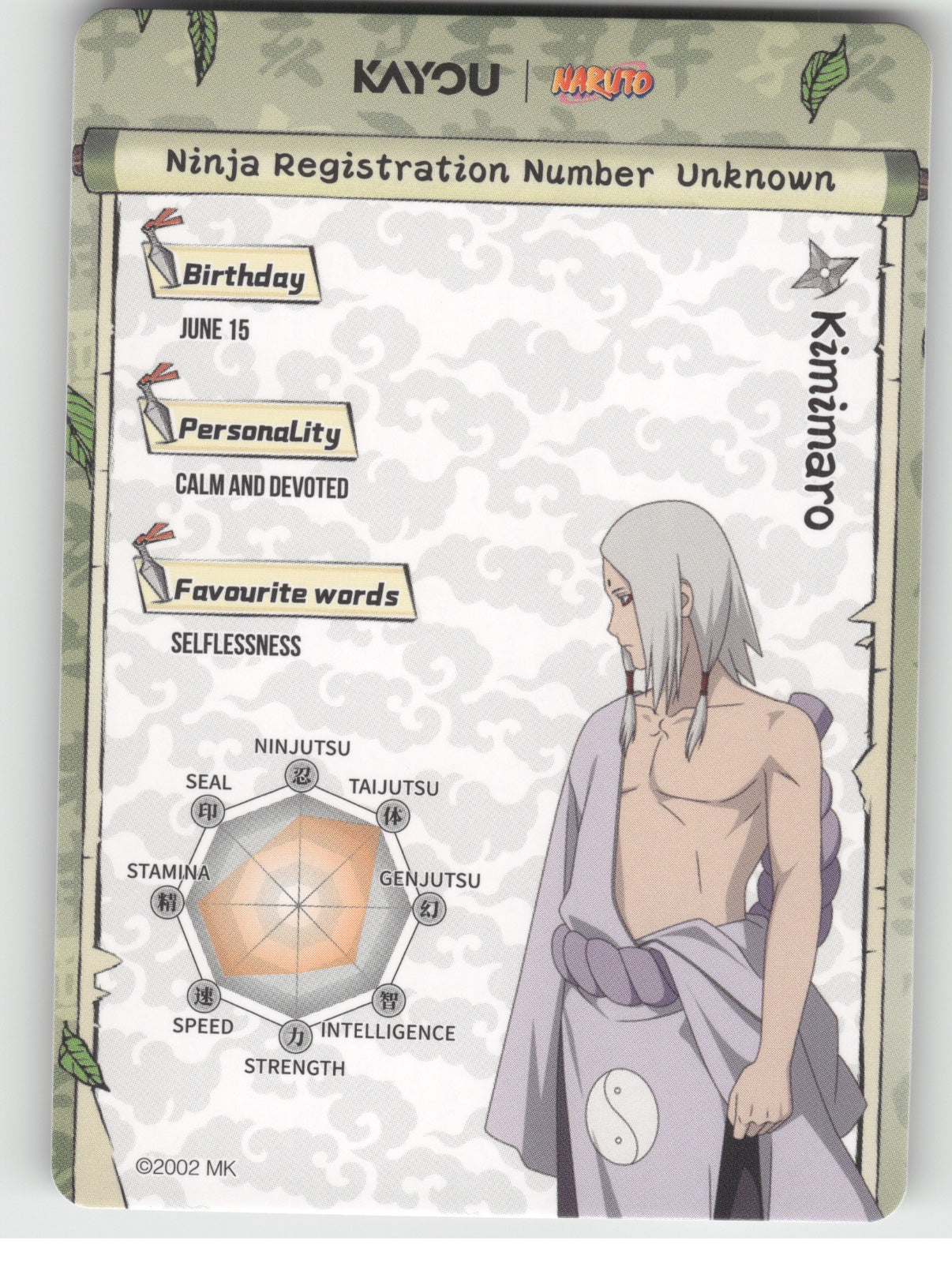 Kimimaro Base SR Earth Scroll Series 2 004L2 NM back