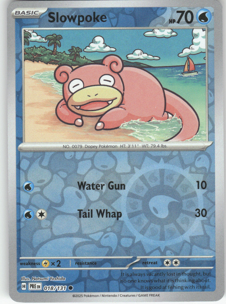 Slowpoke Reverse Holo Common SV: Prismatic Evolutions 018/131 NM