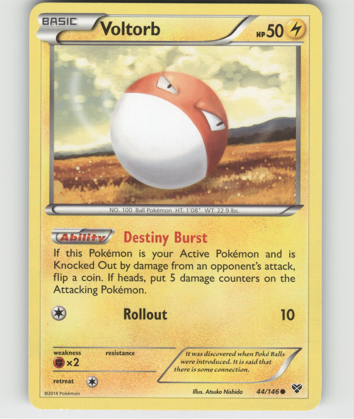 Voltorb Common XY Base Set 44/146 LP