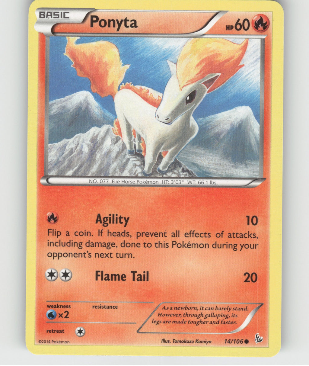 Ponyta Common XY - Flashfire 14/106 NM