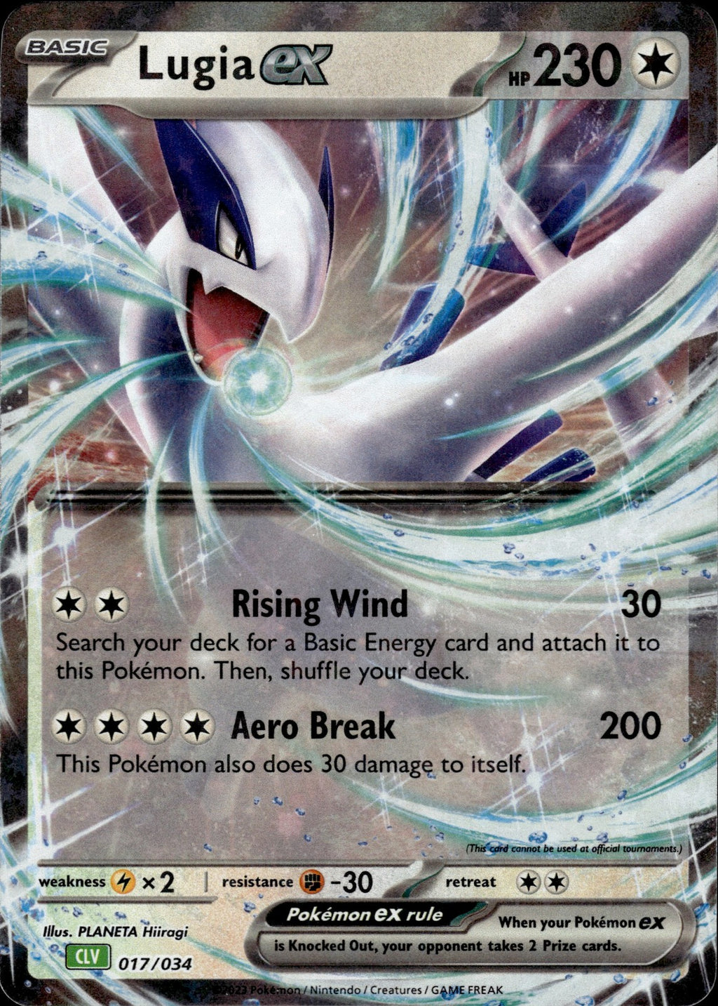Lugia ex Holo Classic Collection Trading Card Game Classic 017/034 NM