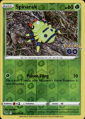 Spinarak Reverse Holo Common Pokemon GO 006/078 NM