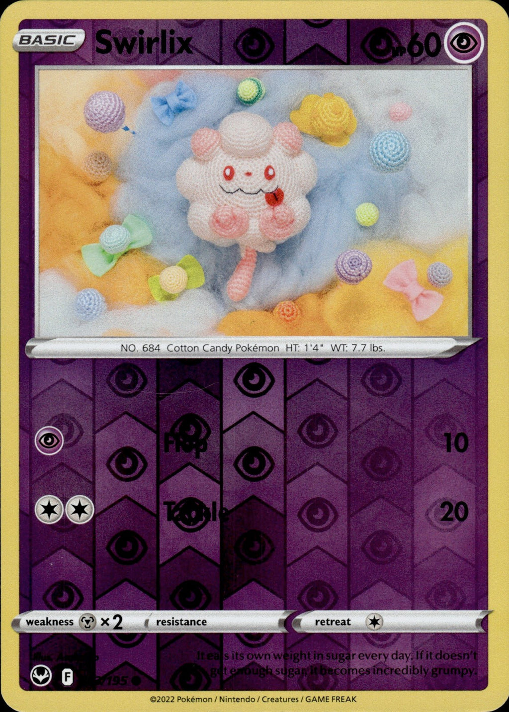 Swirlix Reverse Holo Common SWSH12: Silver Tempest 083/195 NM
