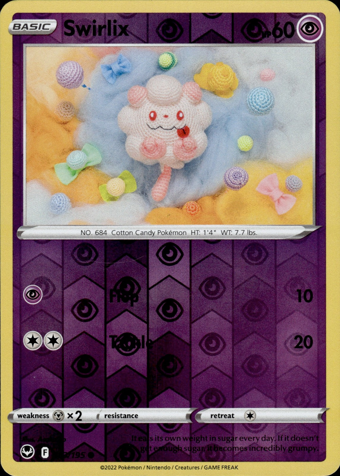 Swirlix Reverse Holo Common SWSH12: Silver Tempest 083/195 NM