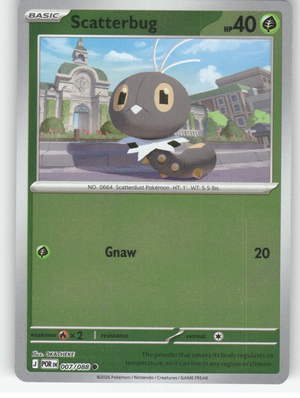 Scatterbug Reverse Holo Common ME03: Perfect Order 007/088 NM