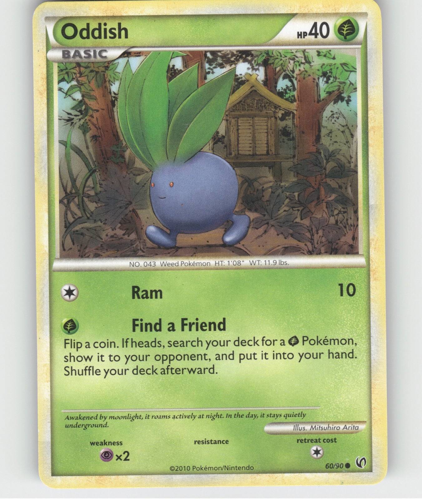 Oddish Unlimited Common Jungle 58/64 NM