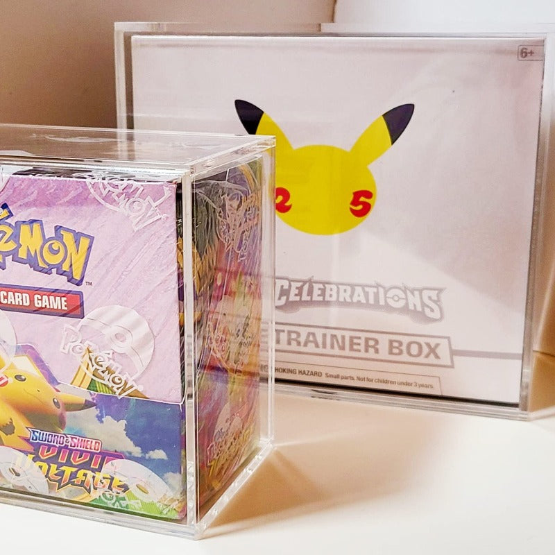Pokemon ETB Elite Trainer Box w/ Sliding Lid Anti-UV - EVORETRO Acrylic Protector 4.0MM