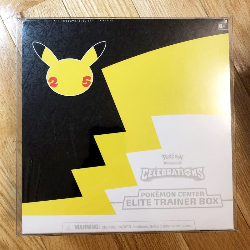 Pokemon ETB Center 25th Celebrations Elite Trainer Box (online EXCLUSIVE) - EVORETRO PET Protector 0.45MM - Pack of 1