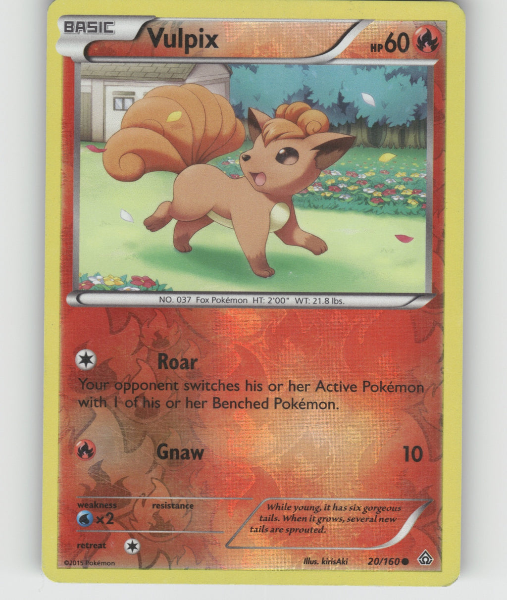 Vulpix Reverse Holo Common XY - Primal Clash 20/160 MP